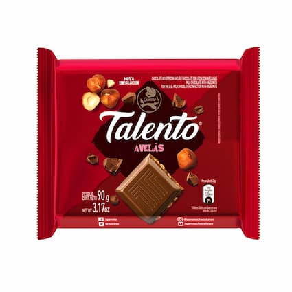 Chocolate GAROTO TALENTO ao Leite com Avelãs 85g