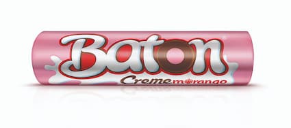 Chocolate GAROTO BATON Recheado Morango 16g
