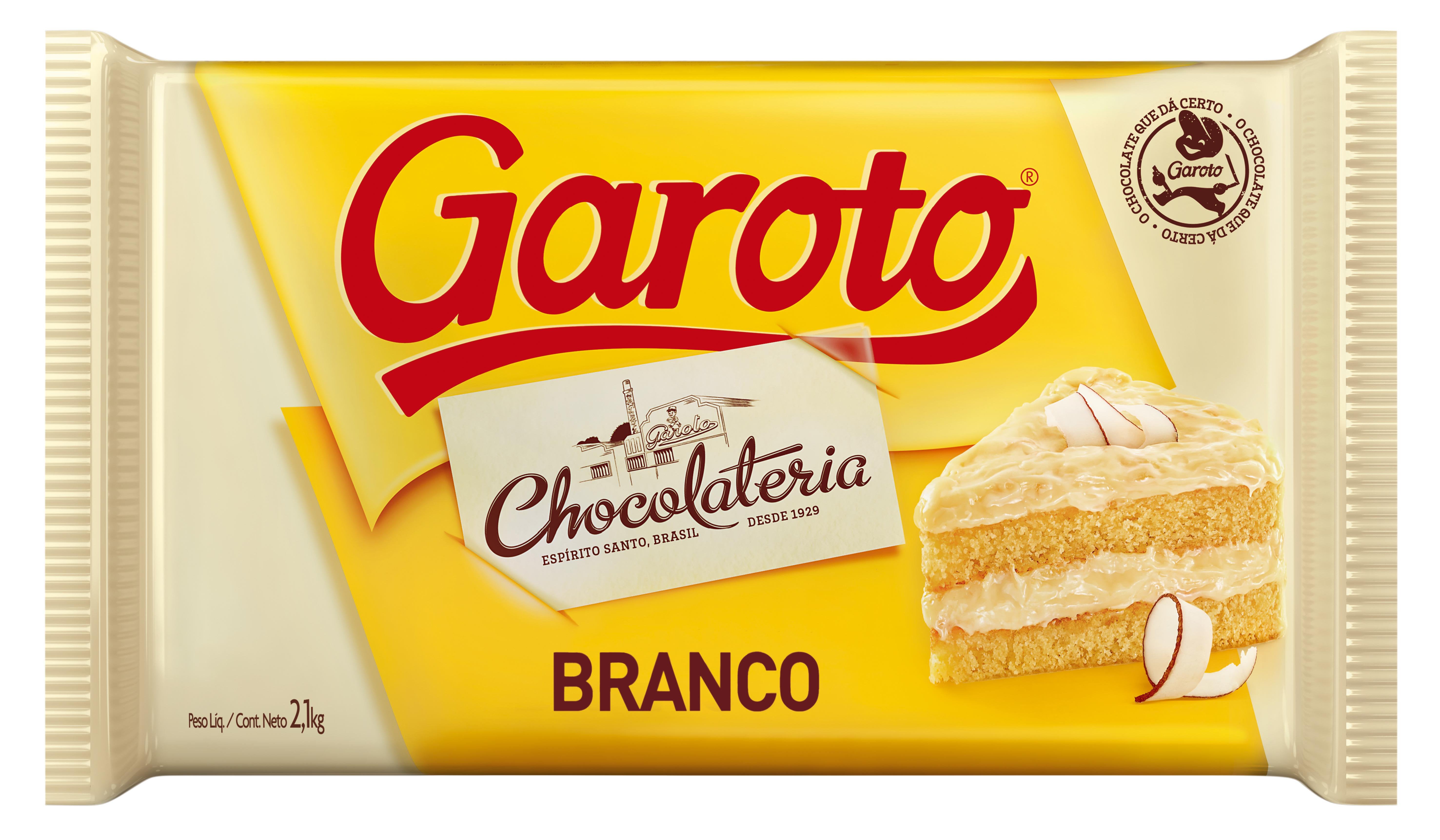 Chocolate para Cobertura GAROTO Branco 1kg
