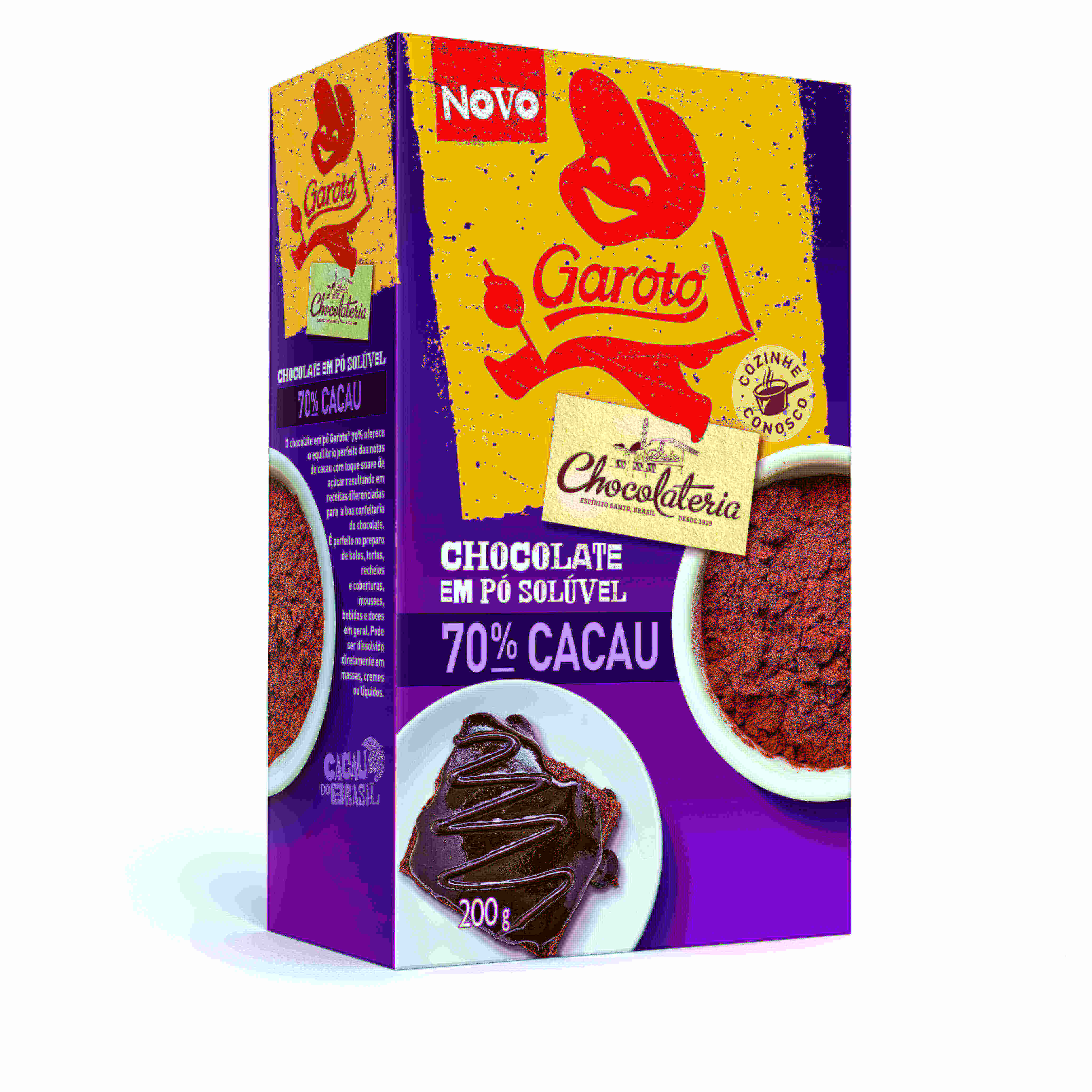  Chocolate GAROTO 70% em Pó 200g