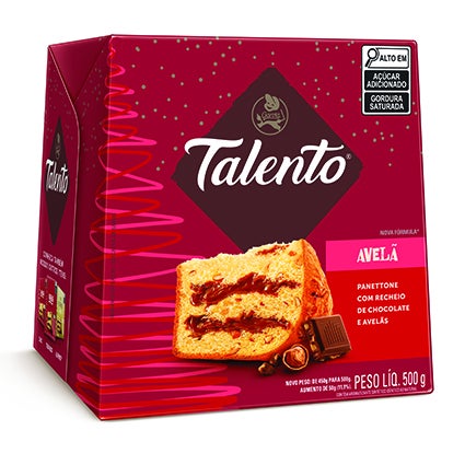 Panettone TALENTO Avelã 500g